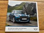 Mini Countryman prijslijst 2019 autofolder brochure, Boeken, Auto's | Folders en Tijdschriften, Overige merken, Ophalen of Verzenden