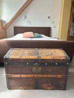 Vintage hutkoffer wsl begin 1900, W.A. Schravendijk, Ophalen, Gebruikt, Minder dan 50 cm, Minder dan 50 cm