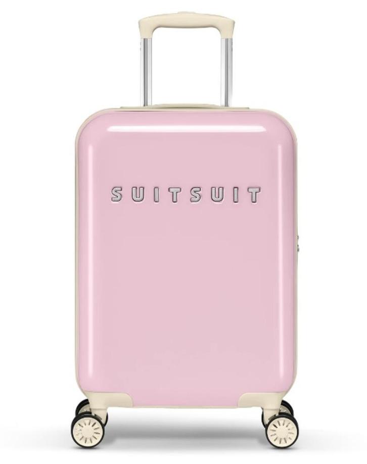 ✅ SUITSUIT Fabulous Fifties Pink Dust Koffer 55 cm - NIEUW, Sieraden, Tassen en Uiterlijk, Koffers, Nieuw, Hard kunststof, 50 tot 60 cm