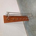 Strakke vintage kapstok wandkapstok teak jaren 60, Huis en Inrichting, Woonaccessoires | Kapstokken, Wandkapstok, Kolibrivintagehal@gmail.com
