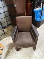 Eethoek stoelen, Huis en Inrichting, Stoelen, Ophalen, Gebruikt, Bruin, Leer