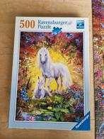 Erg mooie puzzel paard eenhoorn unicorn 500st, Ophalen of Verzenden, 500 t/m 1500 stukjes, Zo goed als nieuw