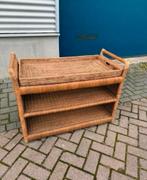 Rotan Kastje met Dienblad / serveerwagen, Ophalen of Verzenden, Gebruikt