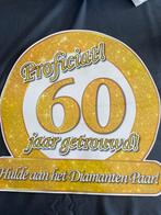 Versiering 60 jaar huwelijk, Verzamelen, Speldjes, Pins en Buttons, Ophalen of Verzenden, Zo goed als nieuw