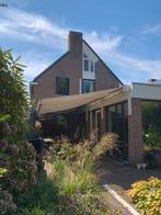 Knikarm zonnescherm 7m elektrisch, Tuin en Terras, Zonneschermen, Ophalen, Gebruikt, 450 cm of meer, Elektrisch