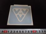 sticker raamsticker VVV 1986, Ophalen, Zo goed als nieuw, Bedrijf of Vereniging