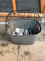 Fiets hondenmand puppy, Ophalen, Zo goed als nieuw, Fietsmand, Stuurbevestiging
