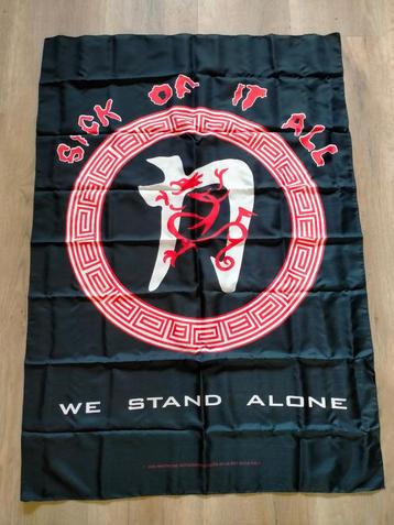 Sick of it All we stand Alone 1995 vintage logo vlag punk beschikbaar voor biedingen