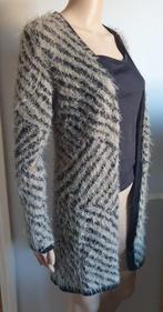 Zachte cardigan met zebraprint Passport mt 38 lang vest wol, Maat 38/40 (M), Passport, Ophalen of Verzenden, Grijs