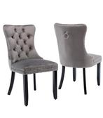 Grijze Chesterfield Eetkamerstoel - Nieuw, Huis en Inrichting, Stoelen, Nieuw, Ophalen of Verzenden, Eén, Stof