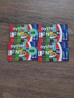 4 visitor oyster cards met tegoed, Tickets en Kaartjes, Trein, Bus en Vliegtuig, Trein, Drie personen of meer
