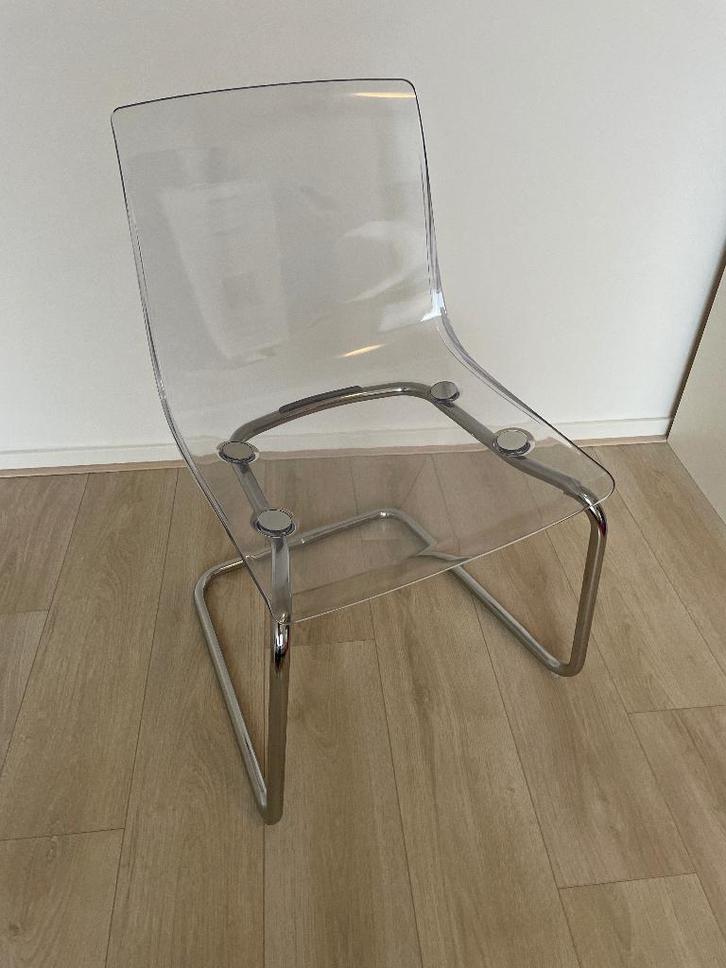 Transparante stoel (IKEA Tobias), Huis en Inrichting, Stoelen, Gebruikt, Eén, Overige kleuren, Ophalen