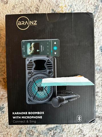 Brainz Karaoke Boombox with Microphone – NEW in box beschikbaar voor biedingen