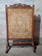Oud antiek Frans Haardscherm zomerscherm gobelin, Huis en Inrichting, Haarden, Ophalen, N, N, Houthaard