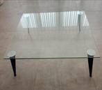 Glazen Salontafel - Jan de Bouvrie Design, Ophalen, Gebruikt, Vierkant, Glas