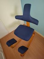 Stokke Varier Variable Plus balansstoel, Huis en Inrichting, Ophalen, Gebruikt, Blauw, Bureaustoel