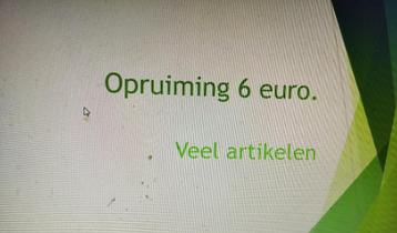 OPRUIMING VEEL ARTIKELEN VOOR 6 EURO p.st beschikbaar voor biedingen