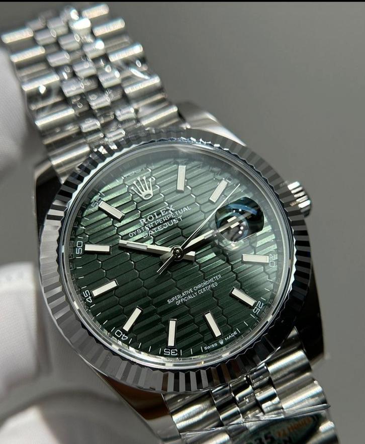 Rolex Datejust 41mm, Sieraden, Tassen en Uiterlijk, Horloges | Heren, Zo goed als nieuw, Rolex, Staal, Ophalen of Verzenden