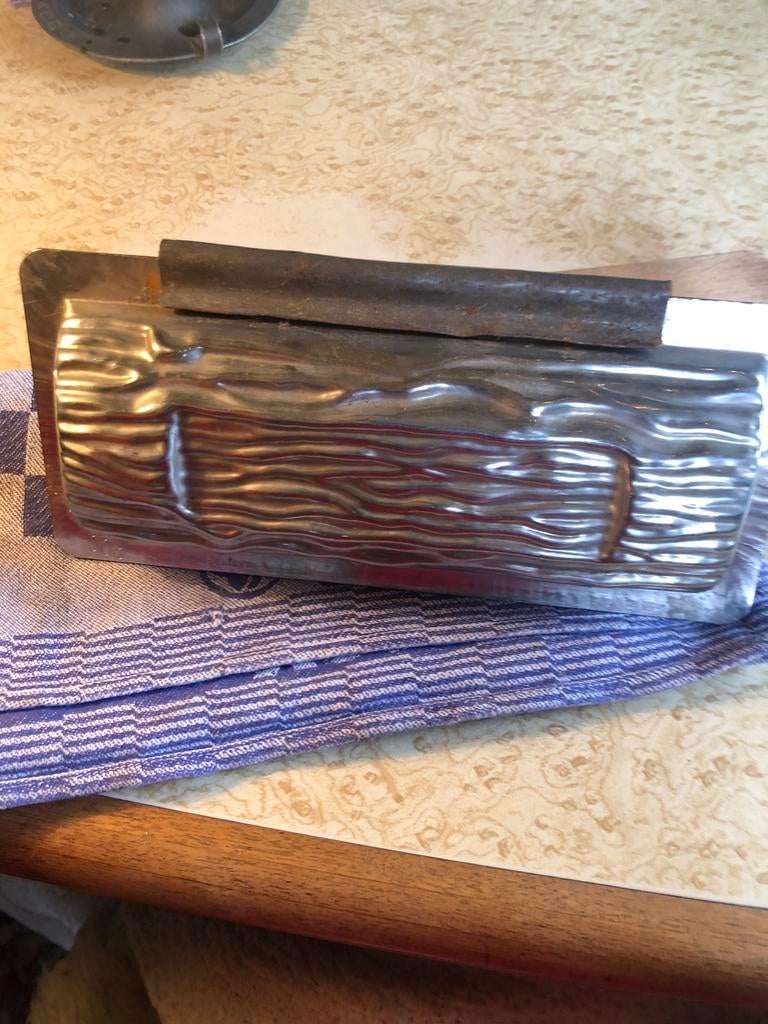 Oude chocoladevorm boomstam, Antiek en Kunst, Ophalen