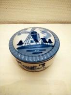 Delfts Blauw Pillendoosje met Molen, Antiek en Kunst, Ophalen of Verzenden