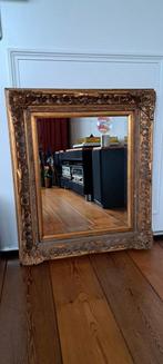 klassieke oude spiegel met brocante sierlijst, Antiek en Kunst, Ophalen of Verzenden