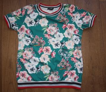 Groen T-Shirt Bloemprint van Pescara (XL) beschikbaar voor biedingen
