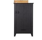 Woood opbergkast met schappen 142 cm x B 85 cm x D 38 cm, Ophalen, 100 tot 150 cm, 50 tot 100 cm, Grenenhout