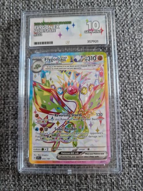 Flygon ex secret Ace Grade 10, Hobby en Vrije tijd, Verzamelkaartspellen | Pokémon, Zo goed als nieuw, Losse kaart, Ophalen of Verzenden