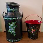 Melkbus & Emmer Set - Handbeschilderd, Antiek en Kunst, Curiosa en Brocante, Ophalen