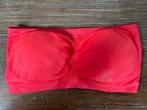 Zgan. fluor oranje-rood bandeau top, strapless beha maat S/M, Kleding | Dames, Ophalen of Verzenden, Oranje, BH