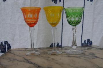 Wijnglazen ( Antiek-Oud beschikbaar voor biedingen