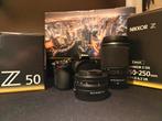 Nikon Z50 met 2 objectieven, Spiegelreflex, Ophalen of Verzenden, Zo goed als nieuw, Nikon