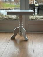Wit Barok Bijzettafeltje, Minder dan 45 cm, Minder dan 55 cm, Gebruikt, Vierkant