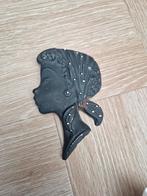 Vintage kroon wandhoofdje meisje, Antiek en Kunst, Ophalen of Verzenden
