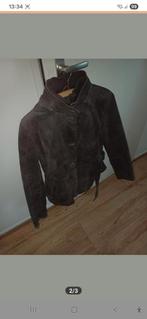 Mooie suède jas, Grijs, Ophalen, Maat 38/40 (M), Onbekend