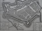 ets grondtekening plattegrond stad Veere, Tirion 1753, Antiek en Kunst, Kunst | Etsen en Gravures, Verzenden