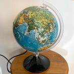 Vintage, retro wereldbol met verlichting Tecnodidattica, -, Ophalen of Verzenden, Verlicht, Gebruikt