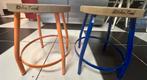 2 Kitchen trend krukjes oranje en blauw, Huis en Inrichting, Ophalen, Gebruikt, IJzer
