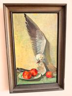 Olieverf schilderij vogel Henk Jaspers, Ophalen