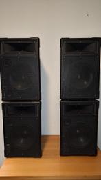 4st Koda KD1005 PA speakers + Mc Crypt PA 8000 Mk III Verst., Ophalen, Gebruikt, Minder dan 500 watt, P.A.