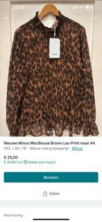 Minus Mia Blouse - Leo Print - Maat 44 inclusief verzending, Ophalen of Verzenden
