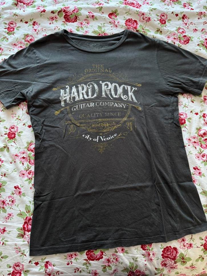 Hard Rock Cafè Venice Italië grijs maat M heren, Kleding | Heren, T-shirts, Gedragen, Maat 48/50 (M), Grijs, Ophalen of Verzenden