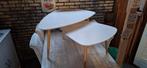 2 salontafels en 1 bijzettafel, Huis en Inrichting, Tafels | Salontafels, Ophalen, Gebruikt, 50 tot 100 cm, Rond