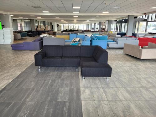 Hoekbank chaise lounge zwart 270x200 | BEZORGEN, Huis en Inrichting, Banken | Bankstellen, Zo goed als nieuw, Hoekbank, Vierpersoons of meer