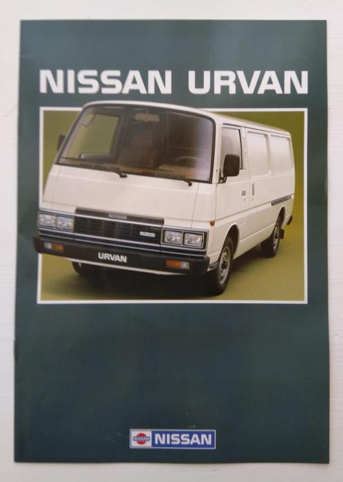 NISSAN URVAN folder 1986, Boeken, Auto's | Folders en Tijdschriften, Zo goed als nieuw, Nissan, Ophalen of Verzenden