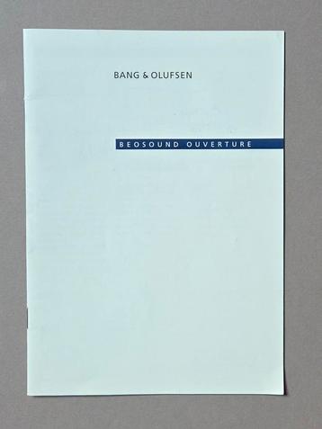 Bang & Olufsen gebruiksaanwijzing Beosound Ouverture. Izgst. beschikbaar voor biedingen
