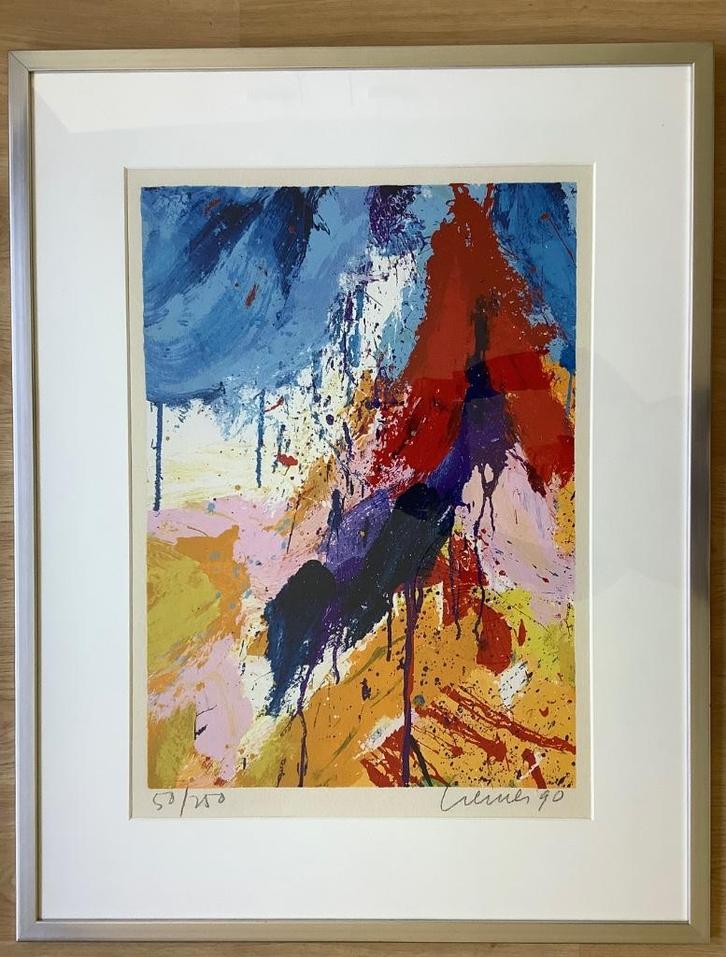 Jan Cremer "Chinees landschap III"  (XL), Antiek en Kunst, Kunst | Litho's en Zeefdrukken, Ophalen