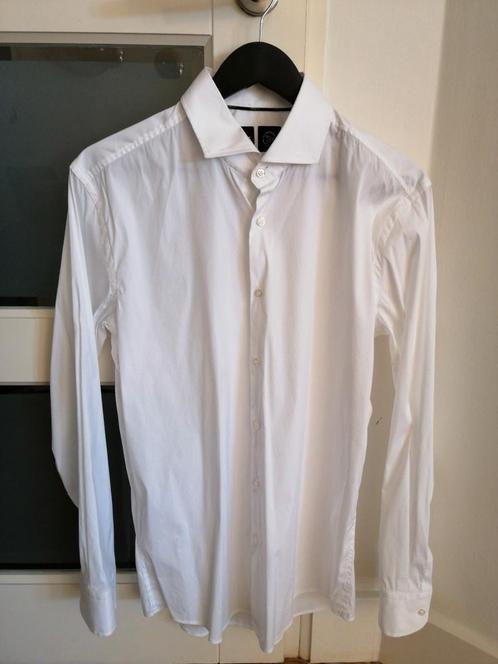 NIEUW Hugo Boss slim fit stretch overhemd wit maat 42, Kleding | Heren, Overhemden, Zo goed als nieuw, Halswijdte 41/42 (L), Zwart
