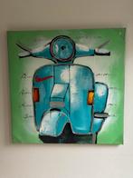 Vespa Schilderij - Handgeschilderd 80x80cm, Ophalen