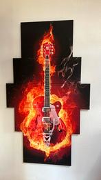 5 Luik muur decoratie gitaarwerk, Zo goed als nieuw, Ophalen